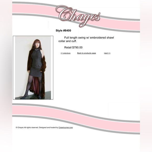 CHAYES DESIGNS - VELVET - FULL LENGTH, HOODED SWING COAT - COLOR: WINE, SIZE: XS - Picture 5 of 5